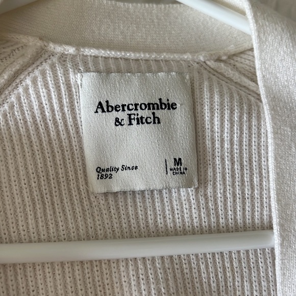 Abercrombie White Cardigan Sweater - Picture 2 of 3
